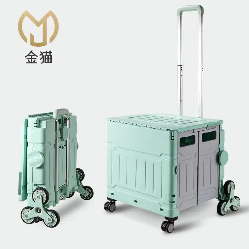 portable-hand-pulled-shopping-cart-for-camping-picnic-stair-climbing-vegetable-buying-adjustable-handle-all-terrain-wheels