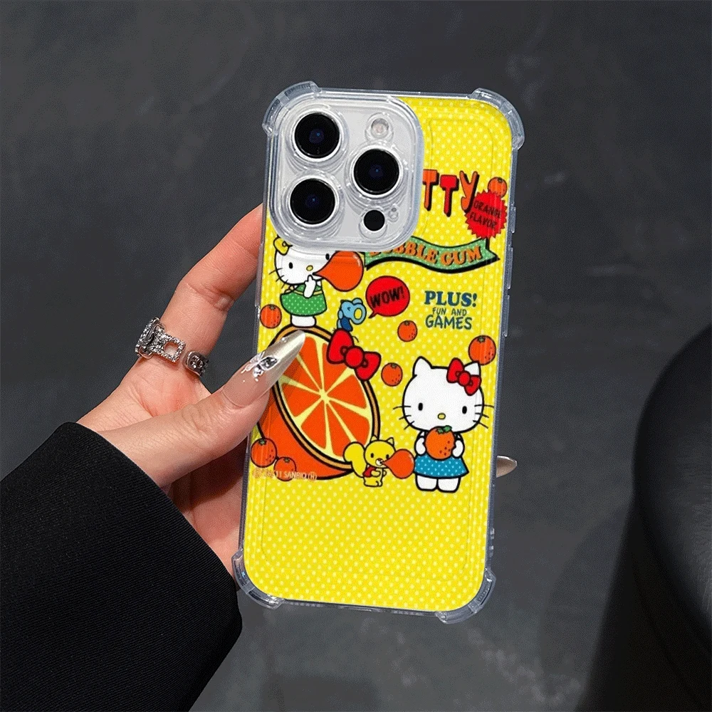 

Чехлы для телефонов Hellokitty для IPhone 16 Pro Max IPhone 16/15/14/13/12/11/x/xs/xs Max, женский прозрачный чехол для телефона с рисунком Hello Kitty