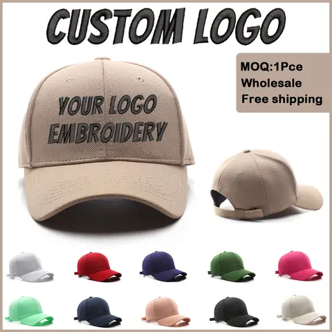 Fedoryn Custom Logo Brand Caps Fashion Quality Cotton Baseball Cap for Women and Men DIY Design Embroidery Hats Unisex Wholesale