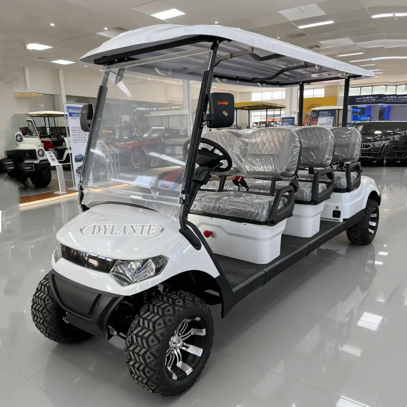 شريك حصري للألعاب الآسيوية 4 مقاعد لوحة طاقة شمسية عربة جولف كهربائية على الطرق الوعرة سيارة صيد عالمية المنتج الأكثر مبيعًا #6