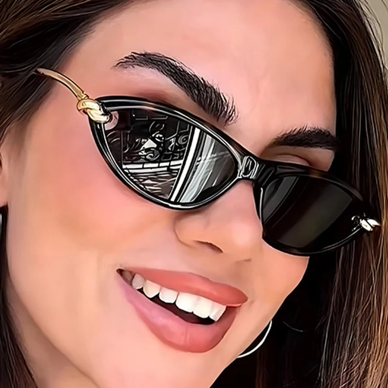 Luxurious Sunglasses Women Cat Eye Vintage Brand Designer Sun Glasses Anti-glare Shades Female Eyewear UV400