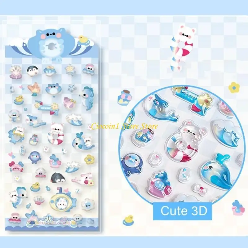 A3PC Animal Stickers Ocean Animal Butterfly Desert Desert Deser
