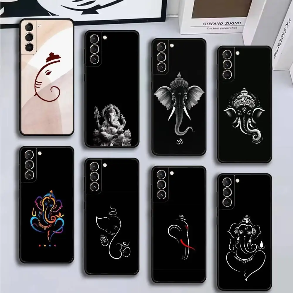 

Ganesh Elephant God Phone Case For Samsung GalaxyA13,21s,22,31,32,52,53,71,72,73,Soft Black Cover