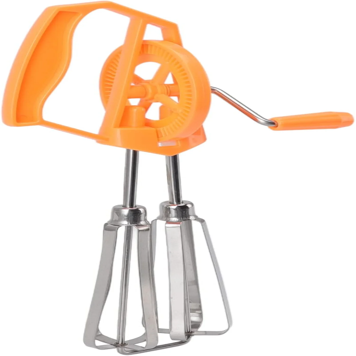 Egg Beater, Egg Whisk Hand Crank  Mixer Stainless Steel Portable Mixer with Plastic Handle Small Hand Mixer Manual Hand Mixer fo