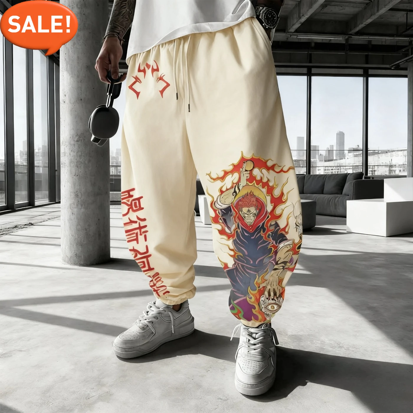 

Anime Jujutsu Kaisen Ryomen Sukuna Harajuku Men Winter Cotton Pants Streetwear Women Casual Leggings Sweatpants Unisex Bottom