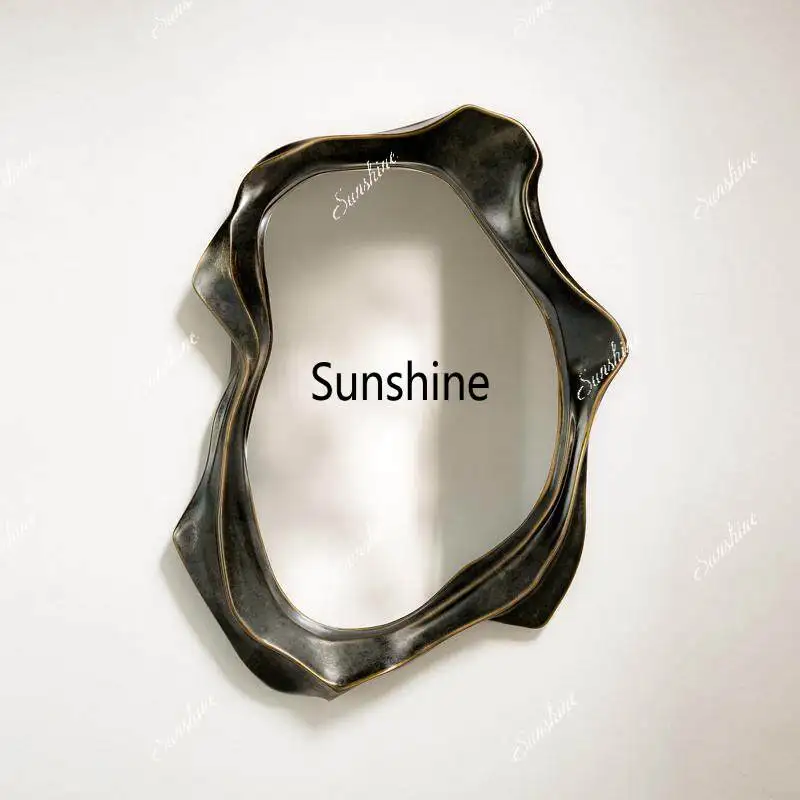 Irregular decorative mirror Wall hanging special-shaped dressing mirror Living room entrance makeup mirror