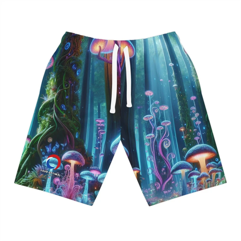 3d Print Psychedelic Mushroom Shorts For Men Casual Fashion Hawaiian Outwear Pants Shorts Cool Street Loose Designer Clothes Men