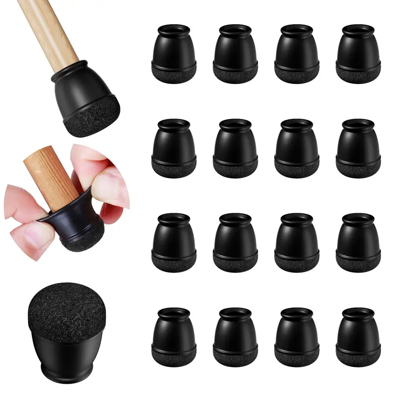 16PCS Silicone Chair Leg Floor Protectors with Wrapped Felt Sofa Table Feet Pads Non Slip Reduce Noise for Hardwood Floors - Image 10