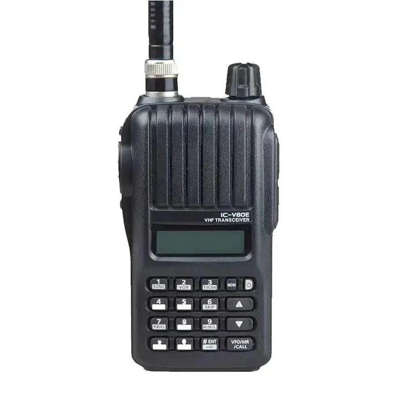 Emetteur-recepteur-portatif-vhf-ic-v80e-robuste-mil-std-810-ip54-5w-de-puissance-elevee-207-canaux-de-memoire-vox-integre-pour-icom