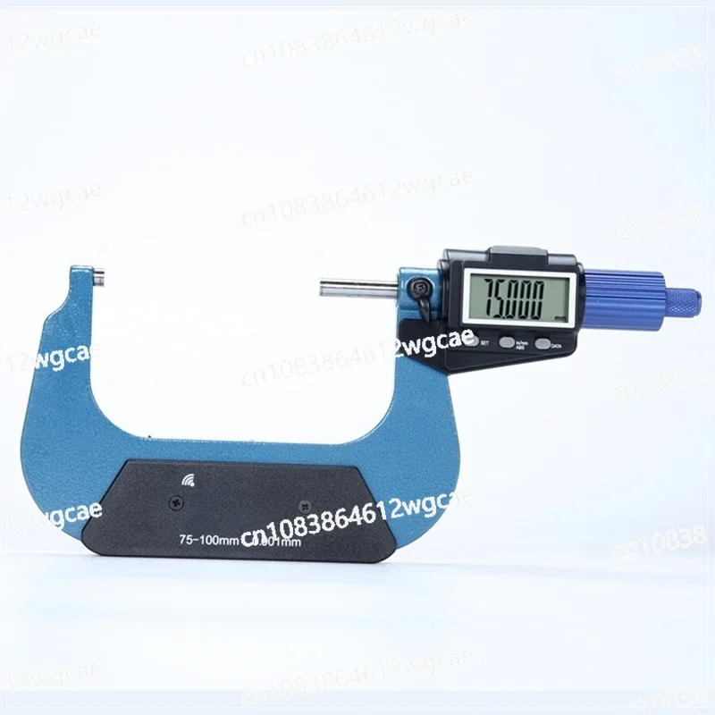 0.001mm Electronic Bluetooth Micrometer 0-25-50-75-100mm Data Output Large LCD Outside Micrometers Caliper Gauge Measure Tools