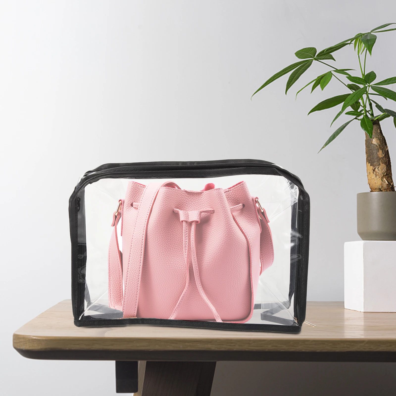 

Dustproof Storage Bag for Handbags Transparent Purse Organizer Clear Container Household Closet Bag Duster PVC for Storage//
