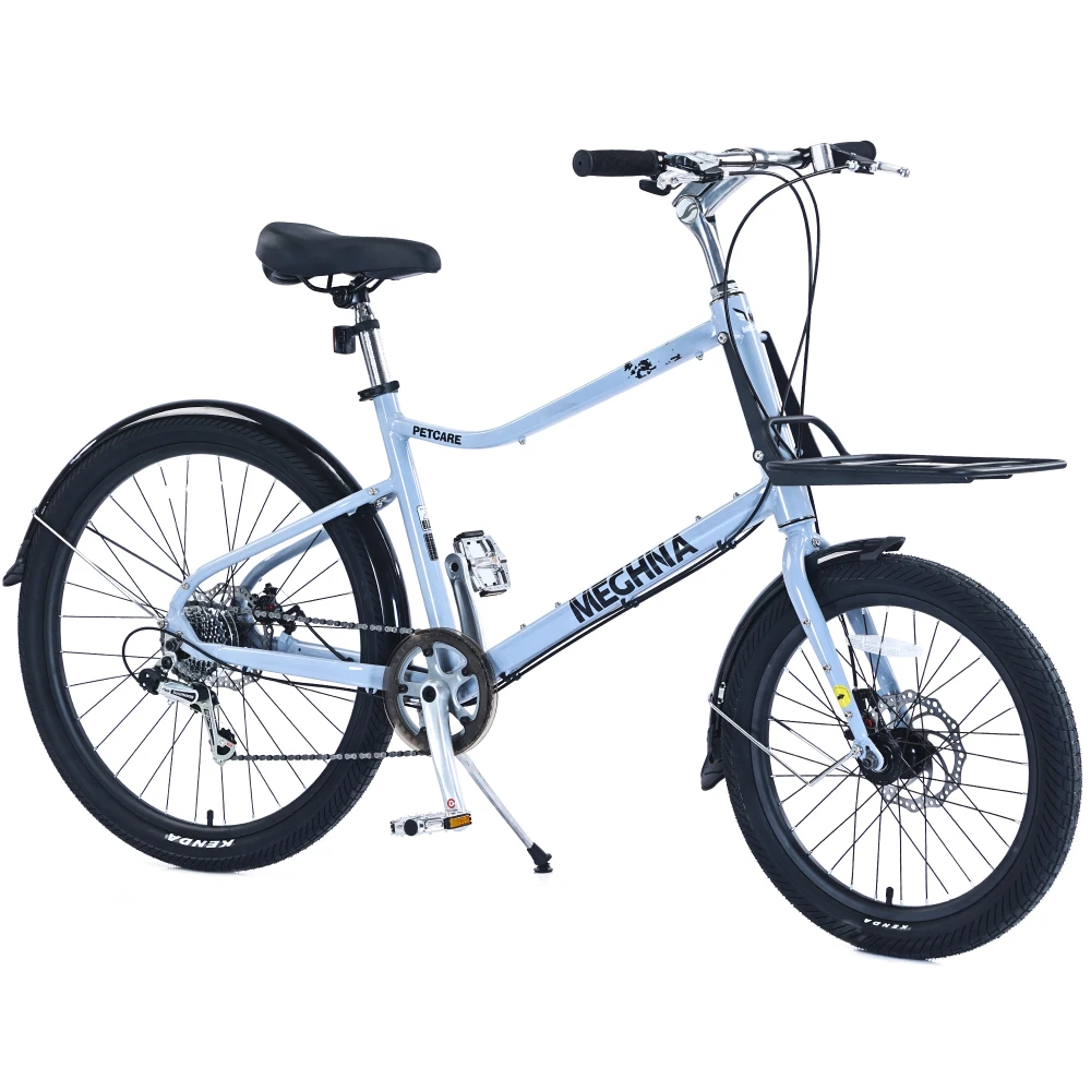 

7 Speed, Aluminum Alloy Frame, Multiple Colors 26 Inch Bike,Cargo Bike for Women and Men
