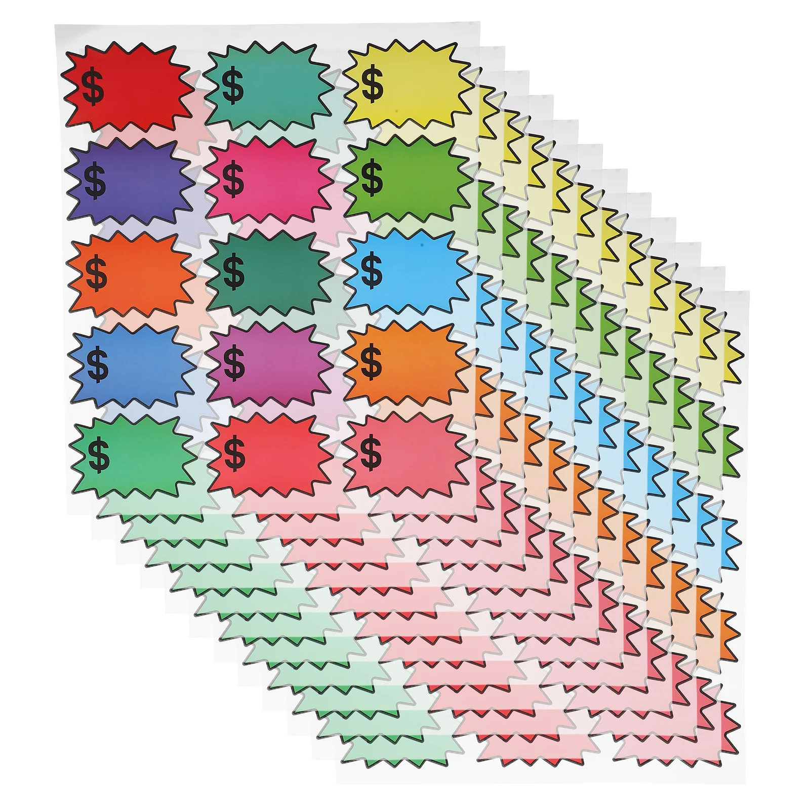 

300 Pcs Sales Price Tags Blank Signs Paper Product Stickers for Small Business Adhesive