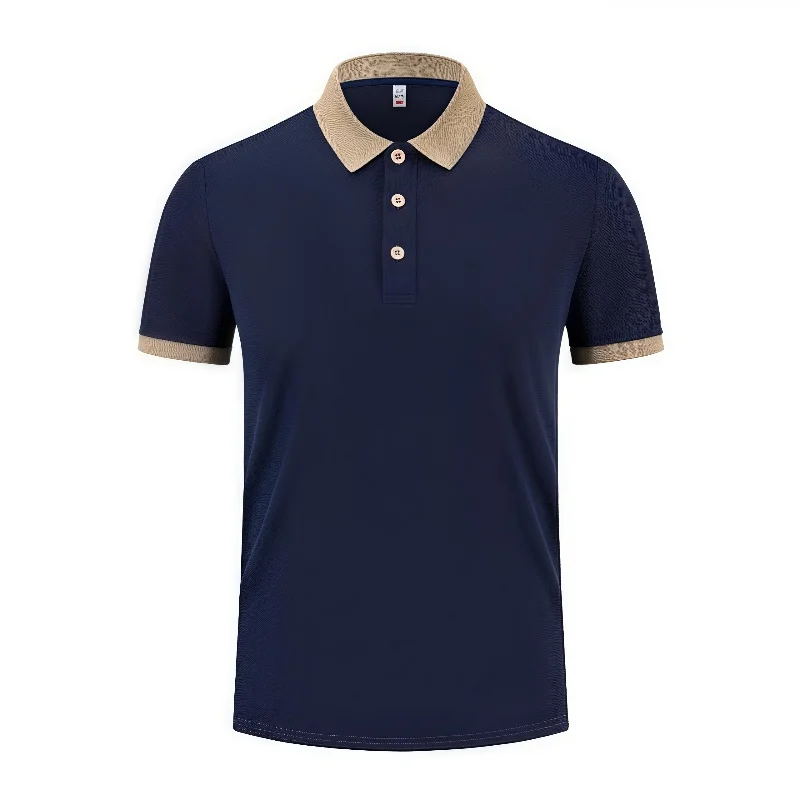 

Summer Short Sleeve Polo Workwear T-Shirt Printed Logo Embroidery Group Cultural Advertising Shirt Loose Fit Male Fashion