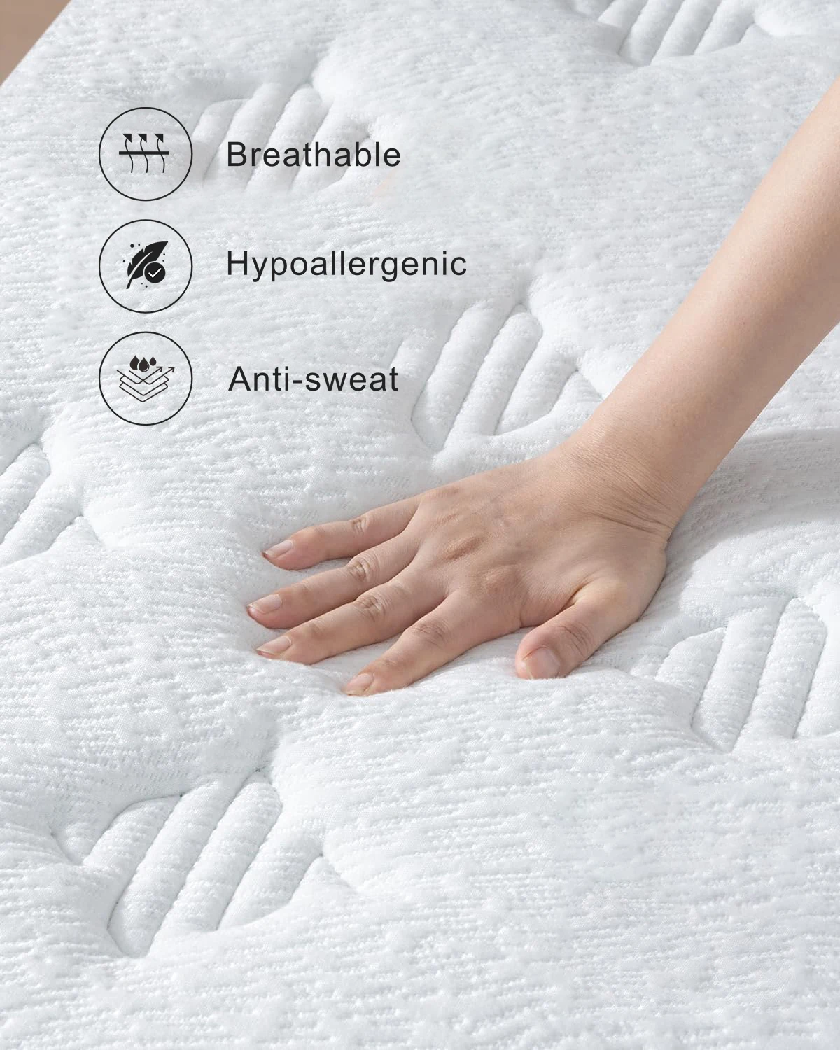 المنتجات الساخنة مقاس كوين مرتبة من اللاتكس الطبيعي الناعم للفندق مرتبة ربيعية ناعمة للنوم المريح