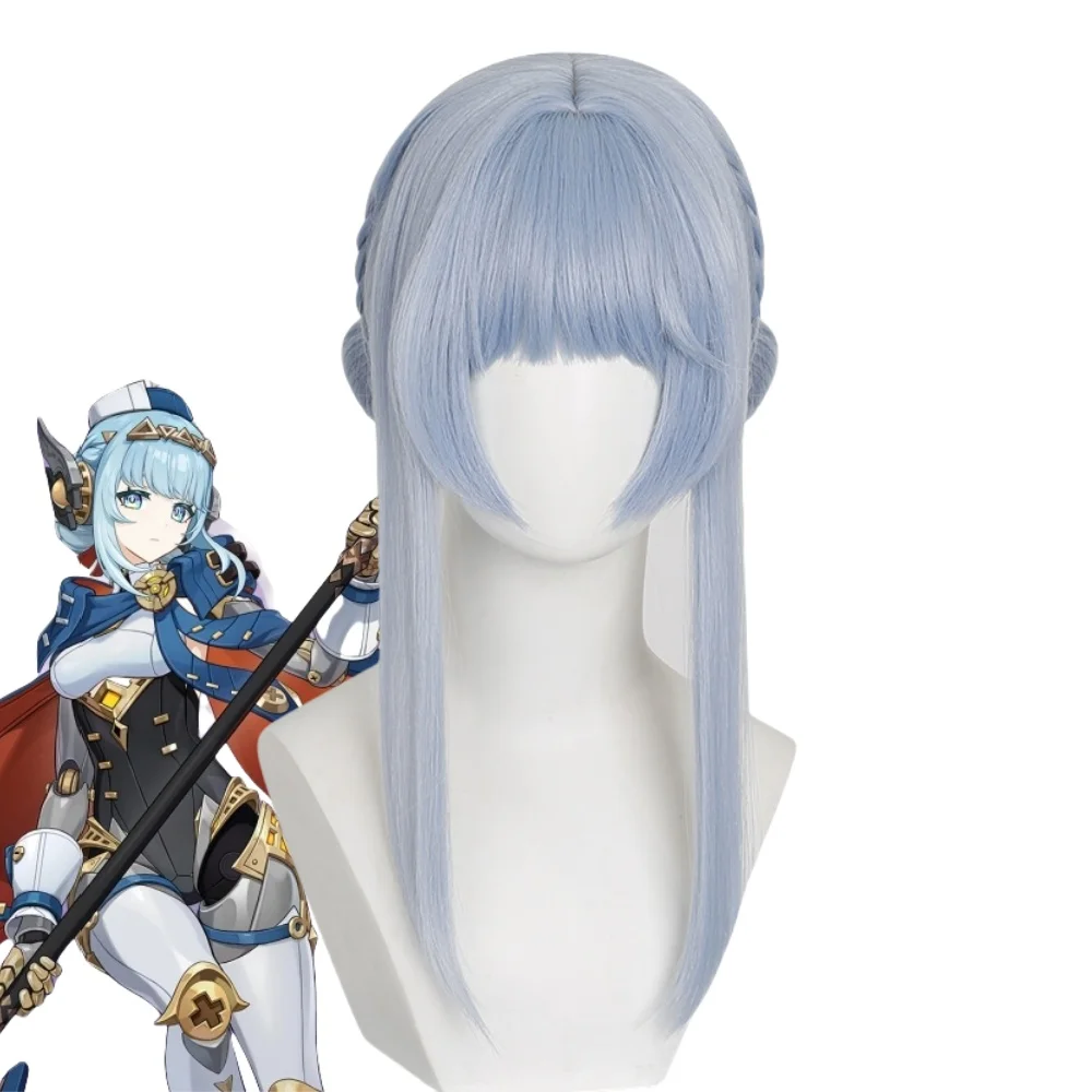 

Ineffa Cosplay Game Genshin Impact Wig Anime Hair Halloween Party Prop