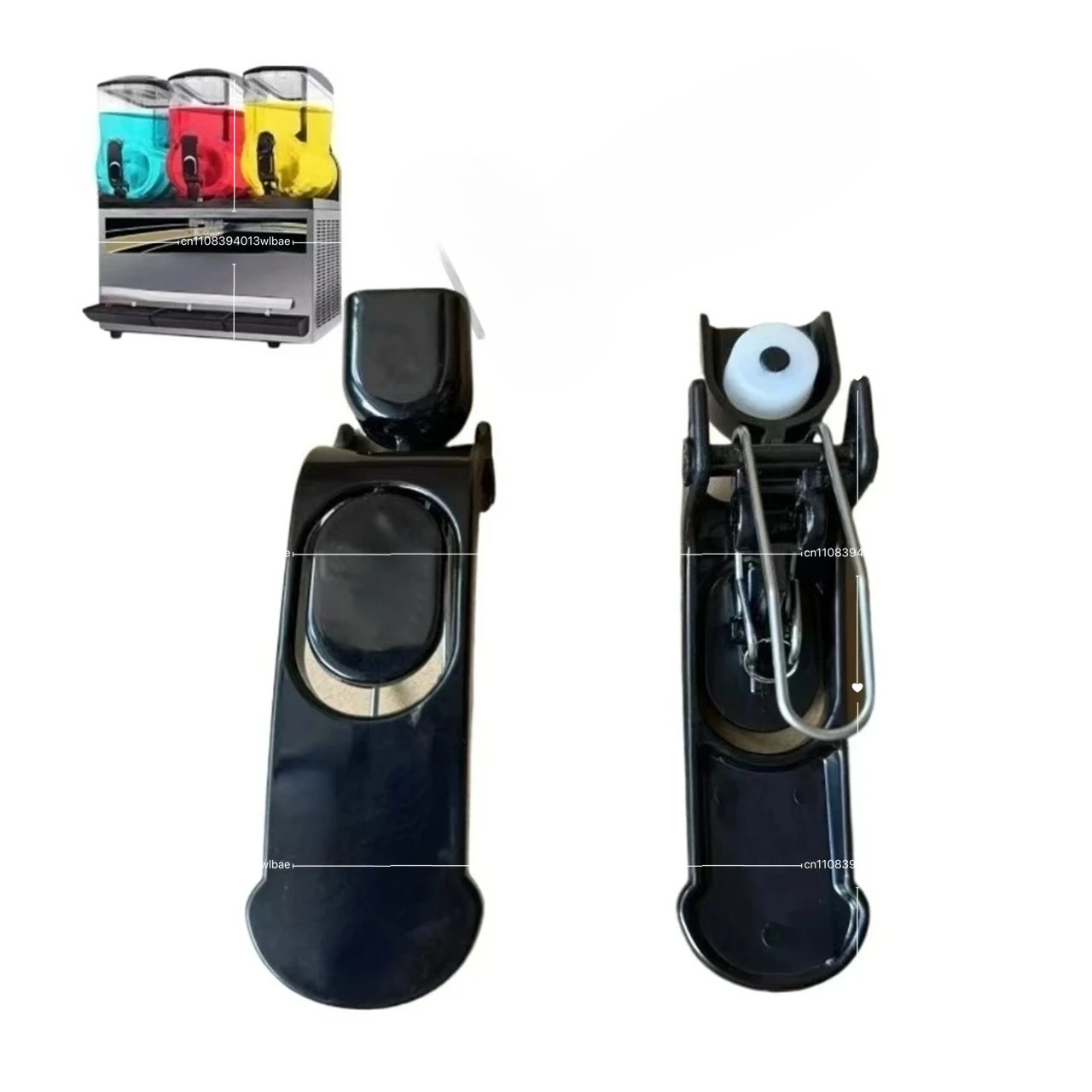 NEW 1Pc X150X450 SingleDouble Triple Cylinder Slush Machine Push Handle BQL Snow Melt Machine Cold Drink  Beverage