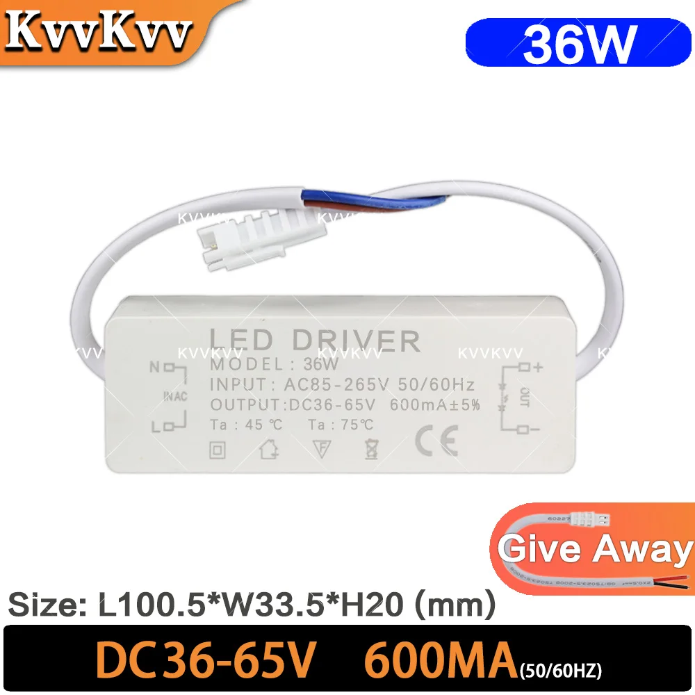 LED Driver 600mA 18-25W 3-5W 4-7W 1-3W 8-12W 12-18W 25-36W AC85-265V LED Power Supply Unit 300mA For Lighting Transformers LED