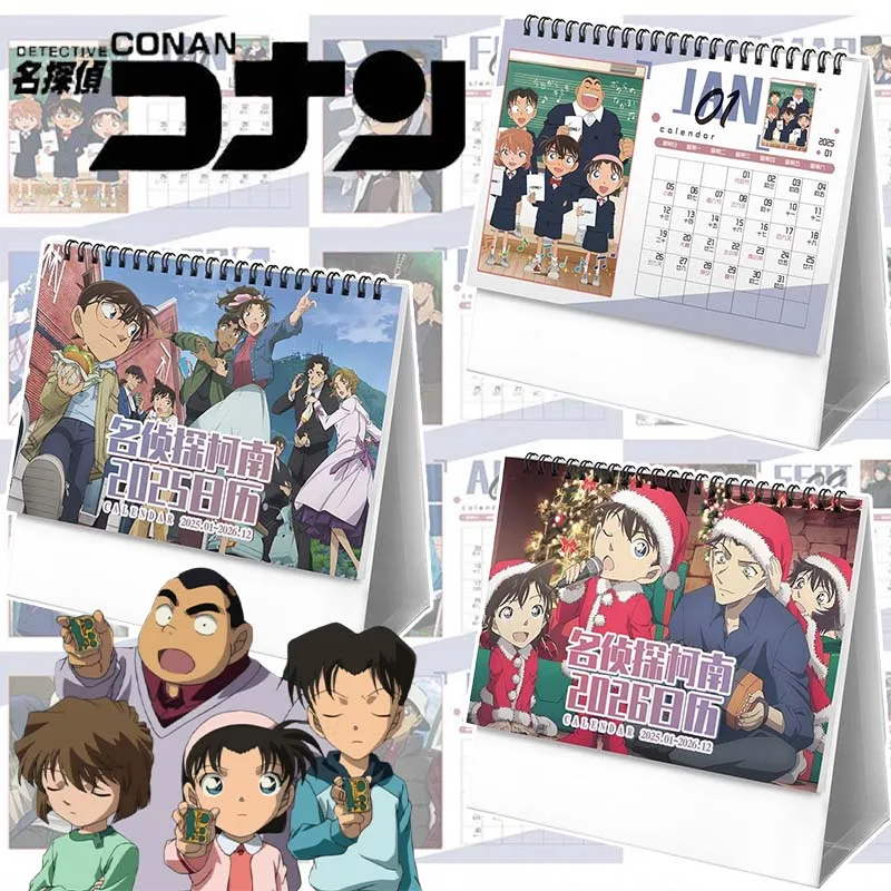 المحقق كونان الرسوم المتحركة أجندة مكتبية /رزنامة مكتبية 2024-2025 التقويم ثنائي السنائي ألعاب الطاولة الحلي المفكرة الإبداعية لفائف خطة التقويم #1