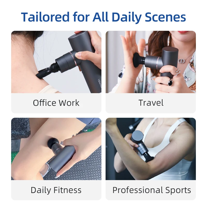 Portable Mini Muscle Fascia Gun Deep Tissue Pain Relief Muscle Massage Gun for Body Neck Back Relaxation