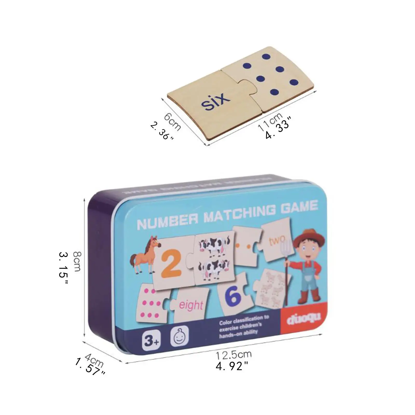 Zahlen-Puzzlespiel, Zählspielzeug, Mathe-Manipulationen, Mathe-Spiel, Vorschule, Mathe-Spielzeug für Kinder, Vorschulkinder, Kinder, Geburtstagsgeschenke