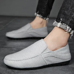 PUPUDA Men Casual Shoes Fashion Breathable Summer Shoes For Men Trend Slip On Shoes New Loafers Espadrille Sneakers Male 2020