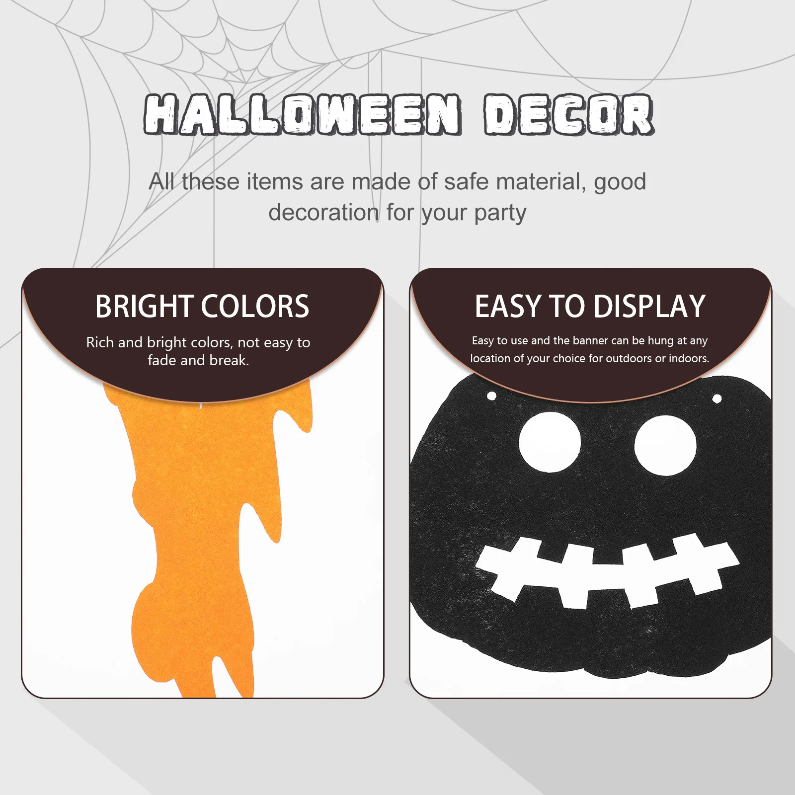 

Party Decoration Bunting Halloween Hanging Banner Alphabet String Flags For Indoor Outdoor Birthday Carnival Ghost