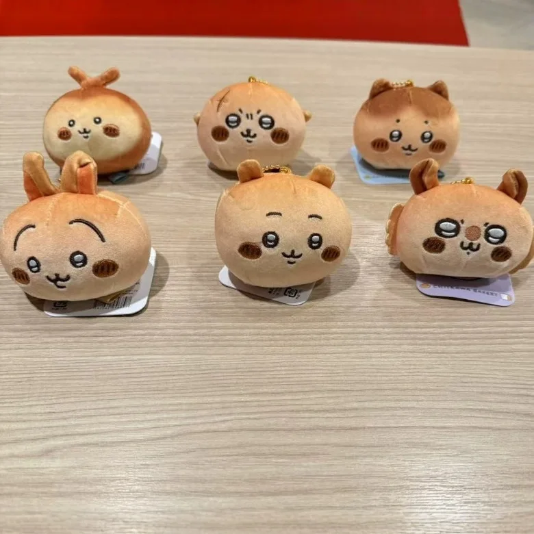 Nuevo Colgante de Peluche Chiikawa Dorayaki Bakery Bakery Pinch Sand Bag Momonga Hachiware Usagi para Bolsos