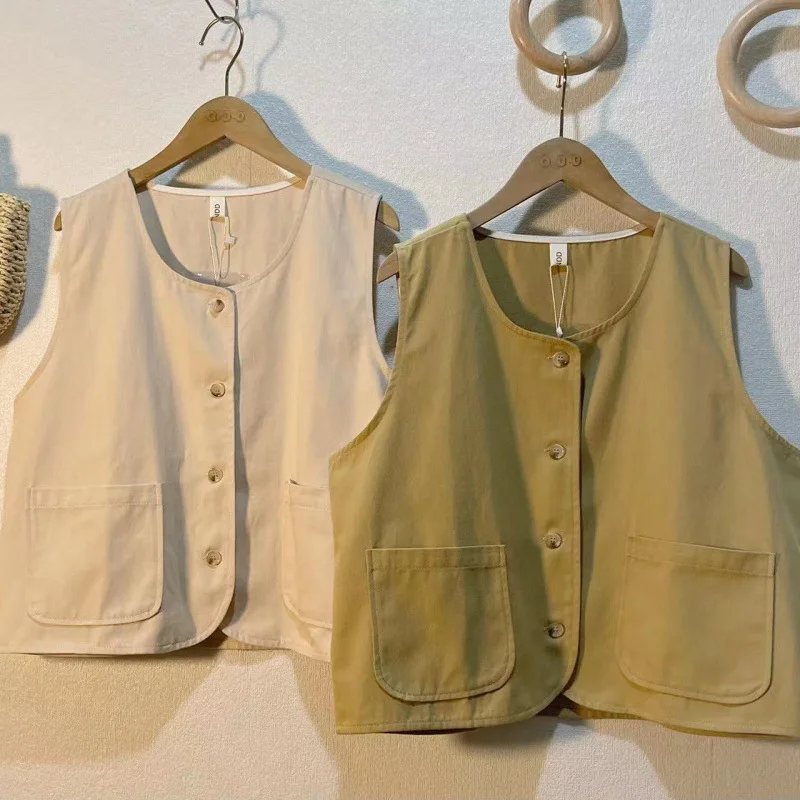 

Vests Waistcoats Thin Womens Vest Unisex Autumn Leather Zippered Punk Rivets Studded Motorcyclist Snap Adjustable Personality OL