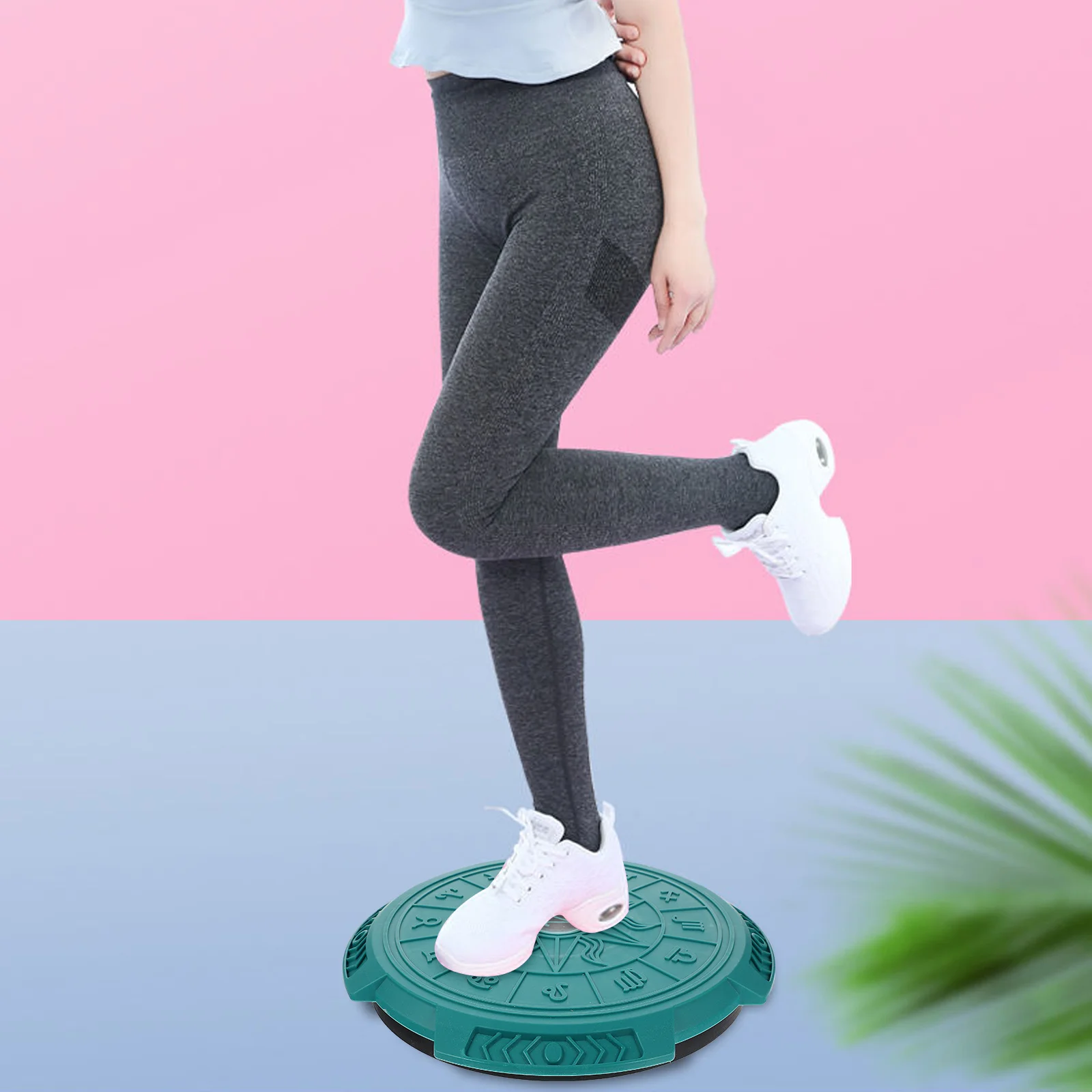 

Twisting Waist Disc Large Non-Slip Rotation Disc with Ropes for Home Fitness Waist Shaping Body Massage Exercise