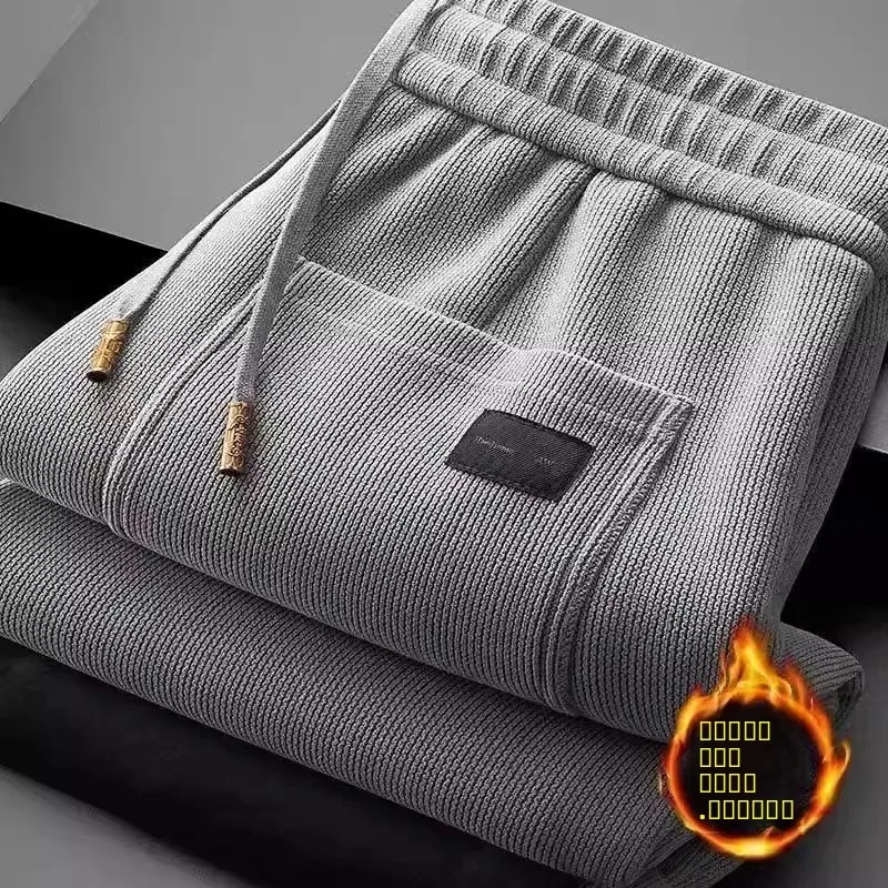 

Новинка 2025, свободные прямые повседневные брюки в американском стиле ретро, мужские осенне-зимние теплые рабочие брюки, модные Ci Sle