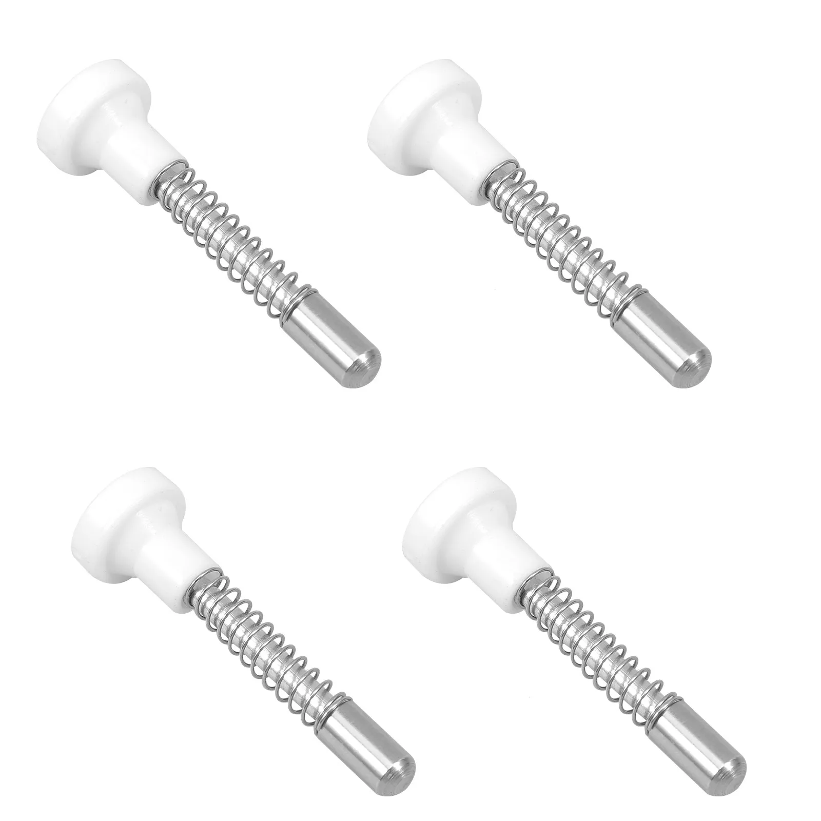 4pcs Baby Crib Latch Spring Loaded Plunger Latches Metal For Mini Crib Furniture Replacement Parts Bed Fastening Fittings view 6