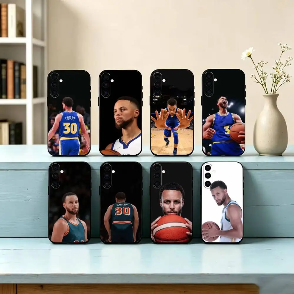 

Sports Star S-Stephen C-Curry Phone Case Black Silicone Soft For Samsung Galaxy A73,A72,A71,A70,A53,A52,A51