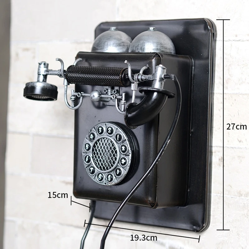 Baru-VintageTelepon Rumah Retro Gaya Lama Telepon Pengerjaan Indah Desktop Ornamen Kerajinan untuk Rumah Hotel Kantor