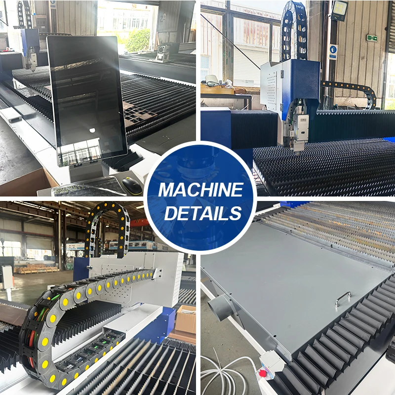 ماكينة قطع ألياف الليزر BK-3015S بقدرة 3000 وات باستخدام الحاسب الآلي أوتوماتيكية لقطع الصفائح المعدنية بدقة عالية