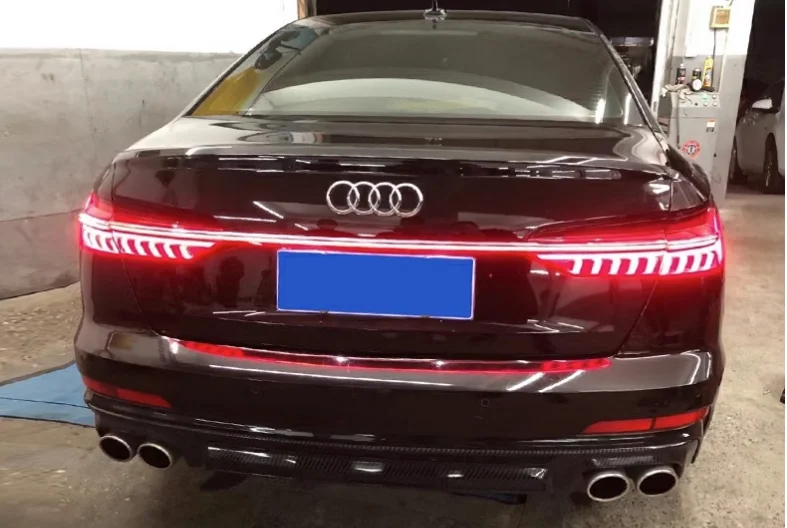 For Audi A6 S6 RS6 2019 2020 2021 High Quality Turn Signal Width Light Through Trunk Rear Lamp LED