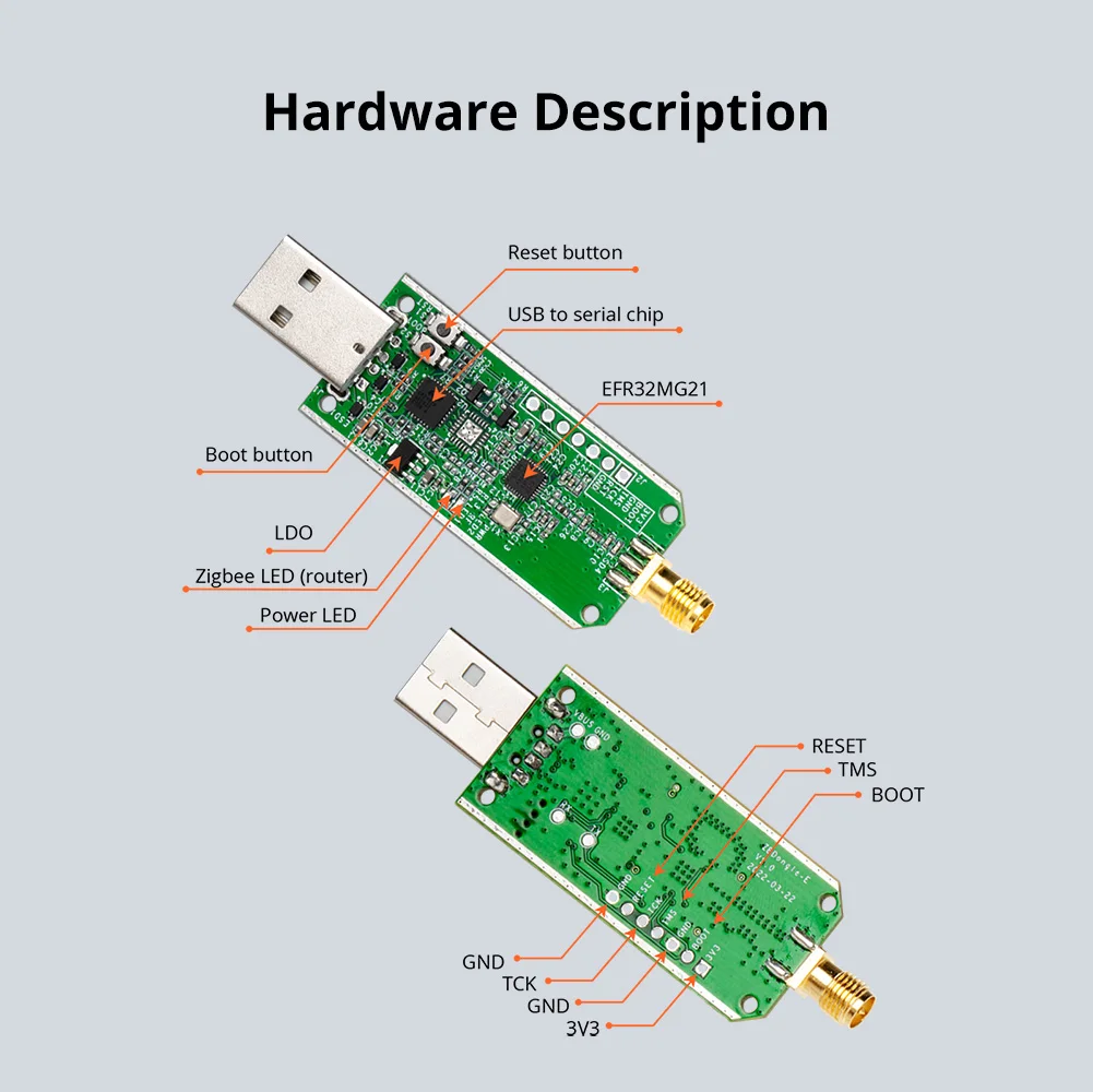 SONOFF Zigbee Dongle-E 3.0 USB Dongle Universal ZigBee Gateway via ZHA or Zigbee2MQTT Support SONOFF ZBMINI S26ZBR2 SNZB - view 3