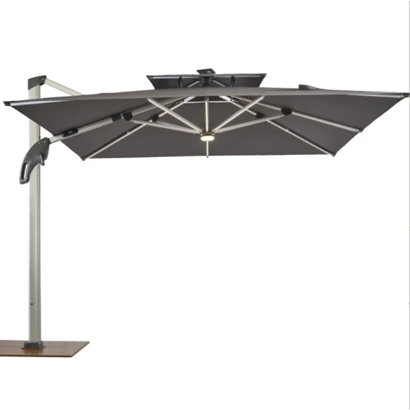 

Park public green space solar umbrella garden barbecue stall cafe parasol