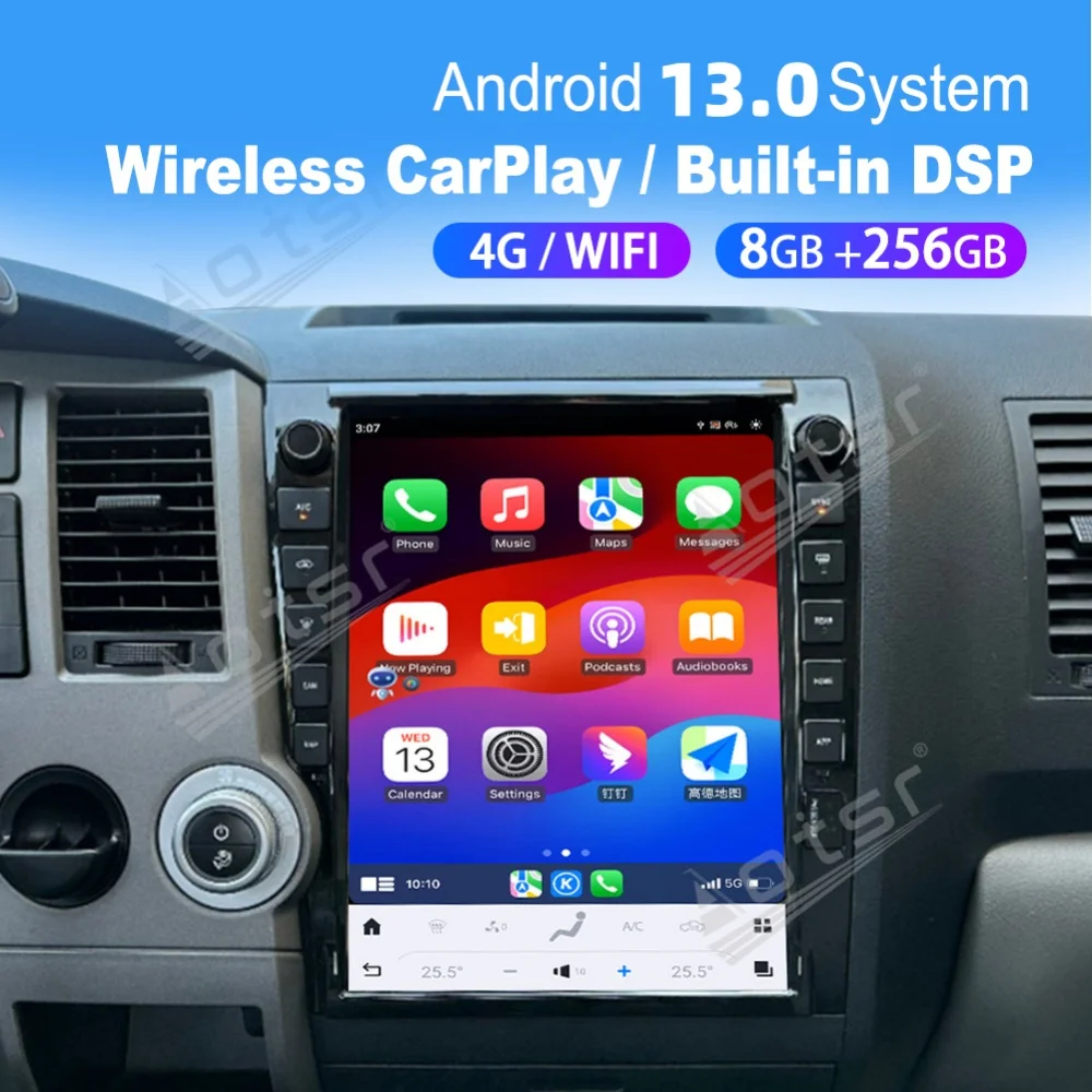 

13 Inch Upgrade Android Auto Carplay For Toyota Tundra 2007~2013 Car Multimedia Automotive Radio GPS Navigation Head Unit