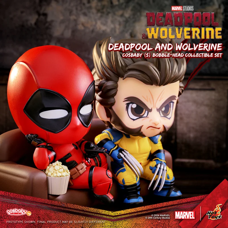 

Hot Toys Deadpool And Wolverine Cosbaby Mini Anime Figure Deadpool Desktop Decora Collection Model Toy Children Surprise Gifts