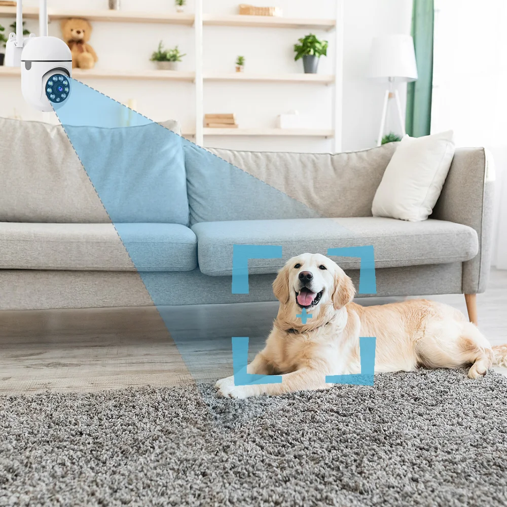 كاميرا مراقبة خارجية 3MP كاميرات مراقبة منزلية كاميرا أمان WiFi رؤية ليلية كاملة الألوان صوت ثنائي الاتجاه