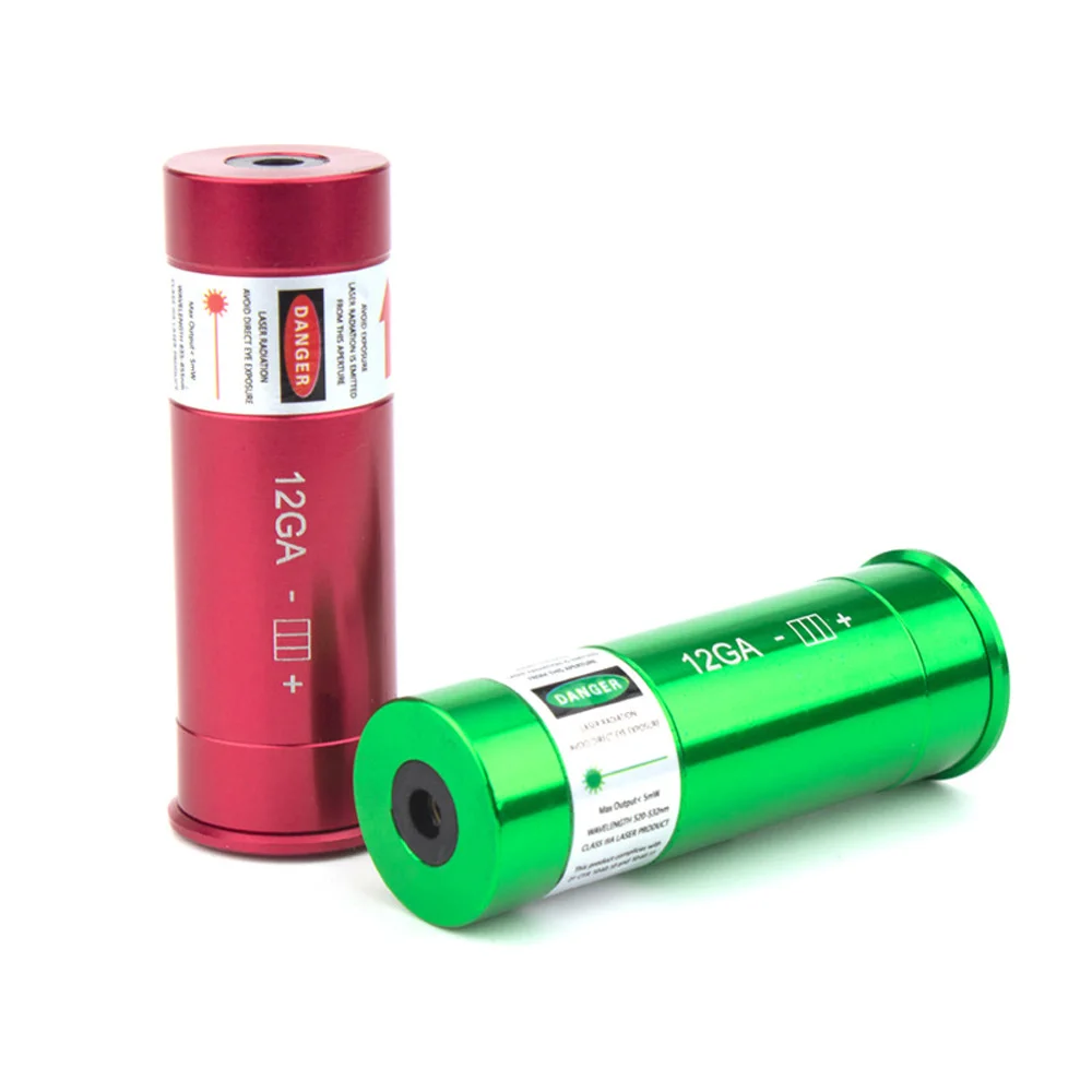 Red & Green Laser Bore Sight for 12GA Precision Boresighter Zeroing Tool for Hunting Calibration QG426S