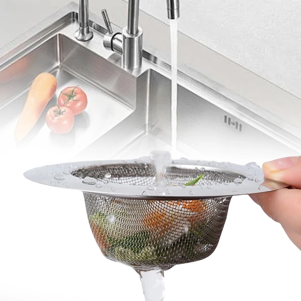 

10 Pcs Kitchen Sink Drain Strainer Stainless Steel Kitchen Sink Stopper with Large Wide Rim Food Catcher for Kitchen Sinks