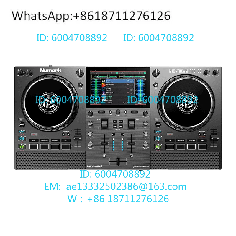 Reproductor todo en uno Numark Mixstream pro + Luma DJ, con entrada para tarjeta SD y disco USB, pantalla táctil