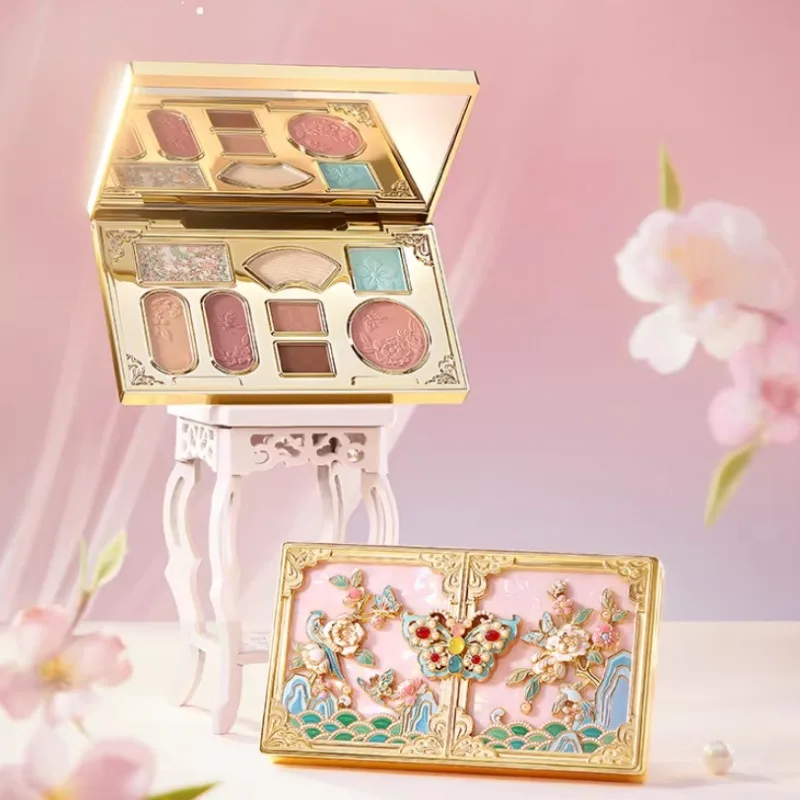 Paleta de Maquiagem para Olhos com 8 Cores Altamente Pigmentadas, Paleta de Sombras Matte, Brilhante e Metálica, Cores Naturais de Longa Duração e Fácil de Misturar