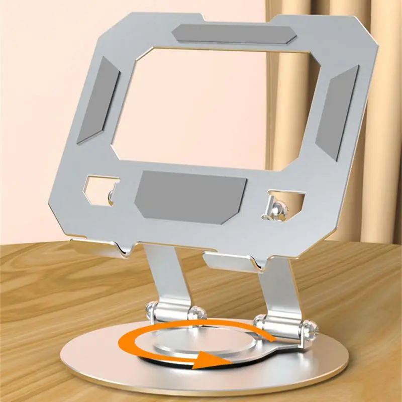 Aufbewahrungshalterung, stilvolles Design, 360-Grad-Drehung, zusammenklappbar, üblicher, verstellbarer, um 360 Grad drehbarer Tablet-Ständer, Kühlhalterung