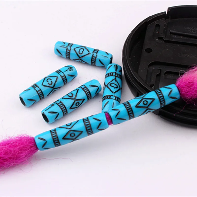 20 Pcs/set Plastic Colorful Jelly Color Crochet Kids Braids Hair Braid Dread Dreadlock Beads Cuffs Rings Hair Extension