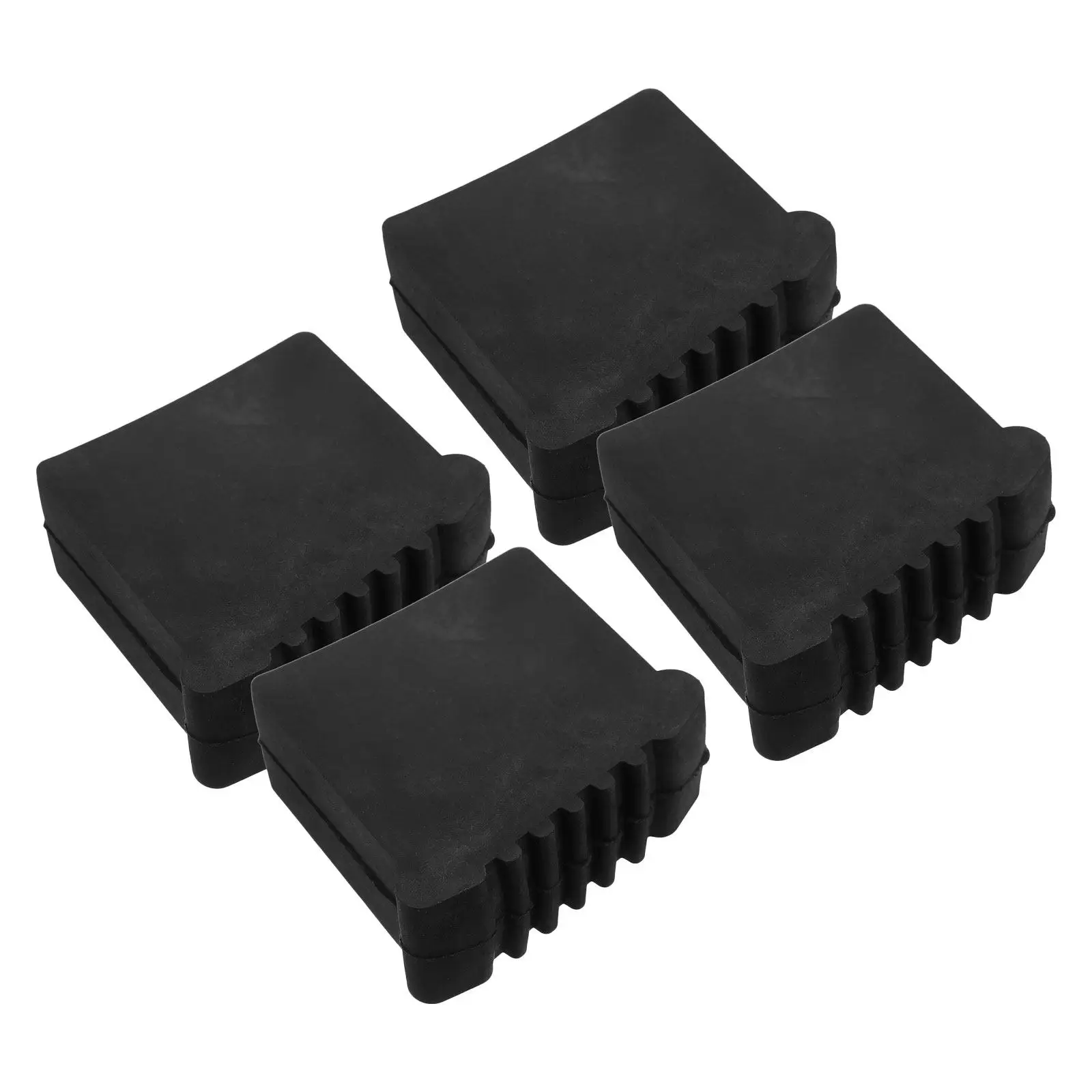 4Pcs Ladder Rubber Feet Covers Non Slip Step Ladder Foot Pads 30x70mm Floor Protectors Chair Feet Protector Furniture Glides