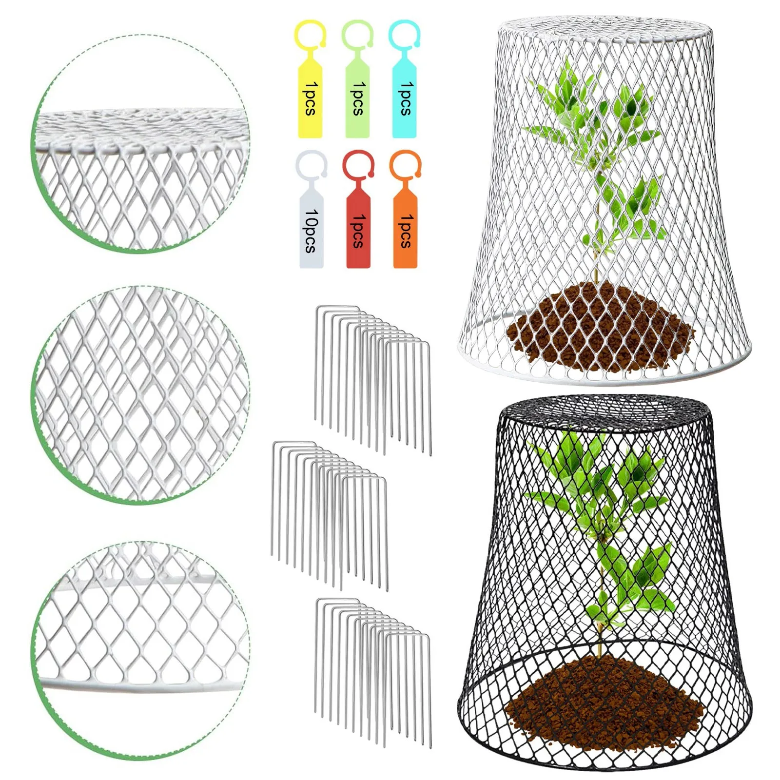 

Chicken Wire Cloche Plant Covers Garden Netting Metal Heavy Duty Plant Protectors From Animals Bunnies Chicken Squirrels Birds