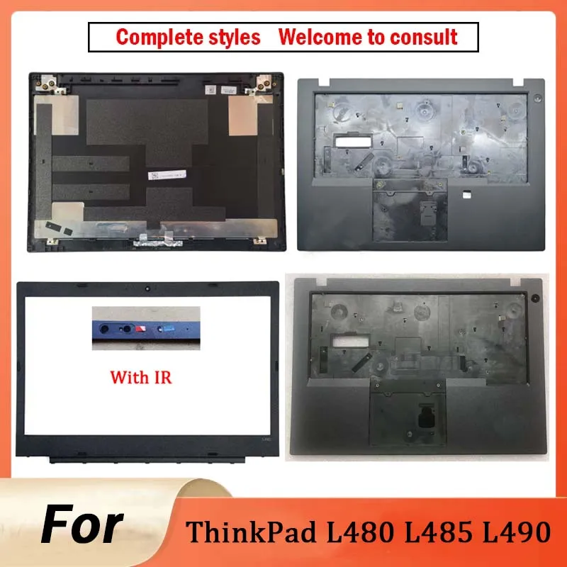 

For ThinkPad L480 L485 L490 Laptop LCD Back Cover Front Bezel Palmrest Bottom Case Upper Top Lower Cover Fingerprint Housing